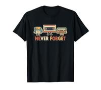 Never Forget VHS Tape Cassette Disquette Nostalgie T-Shirt