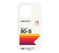 Never Forget VHS VCR Cassette vidéo Nostalgie années 80 Coque pour iPhone 15 Pro