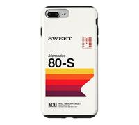 Never Forget VHS VCR Cassette vidéo Nostalgie années 80 Coque pour iPhone 7 Plus/8 Plus