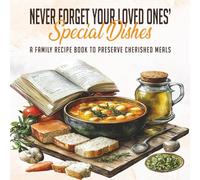 Never Forget Your Loved Ones’ Special Dishes: A Family Recipe Book to Preserve Cherished Meals and Precious Memories