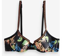 Never Fully Dressed Never Fully Dressed Black Print Cupped Bikini Top
