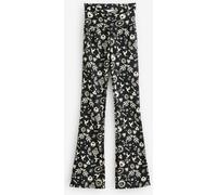 Never Fully Dressed Never Fully Dressed Charcoal Grey Hope Print Flared Sports Leggings