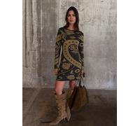 Never Fully Dressed Never Fully Dressed Green Amara Knit Mini Dress Green M (EU 40-42)