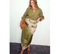 Never Fully Dressed Never Fully Dressed Green And Pink Lace Lily Skirt Green EU 42 (UK 14)