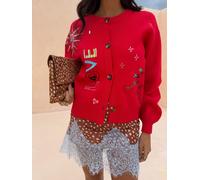 Never Fully Dressed Never Fully Dressed Red Amore Forrest Cardigan