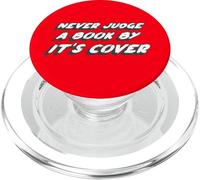 Never Judge a Book by Its Cover | Dire Citation PopSockets PopGrip pour MagSafe