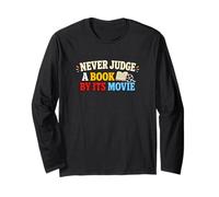 Never Judge A Book Movie Reading Humour Manche Longue