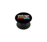 Never Judge A Book Movie Reading Humour PopSockets PopGrip Adhésif