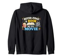 Never Judge A Book Movie Reading Humour Sweat à Capuche