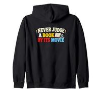 Never Judge A Book Movie Reading Humour Sweat à Capuche