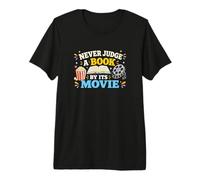 Never Judge A Book Movie Reading Humour T-Shirt Haut de Gamme