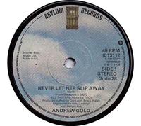 NEVER LET HER SLIP AWAY 7" (45) UK ASYLUM 1978 A LABEL DESIGN B/W LOOKING FOR LOVE (K13112)