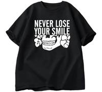 Never Lose Your Smile T Shirts Black XL
