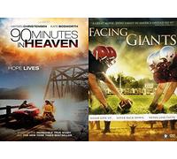 Never Lost Faith, Never Stopped Believing (JC): Facing The Giants & 90 Minutes In Heaven 2 DVD Faith Based True Stories Bundle
