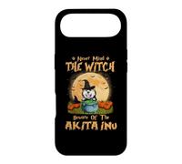 Never Mind The Witch Beware of Akita Inu Dog Halloween Coque pour iPhone Air