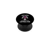 Never Mind The Witch Beware of Cavalier Dog Halloween PopSockets PopGrip Adhésif