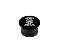 Never Mind The Witch Beware of English Bulldog Dog Halloween PopSockets PopGrip Adhésif