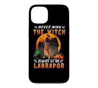 Never Mind The Witch Beware of Labrador Halloween Coque pour iPhone 13