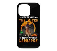 Never Mind The Witch Beware of Labrador Halloween Coque pour iPhone 13 Pro