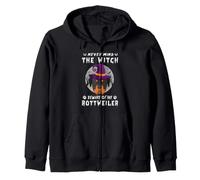 Never Mind The Witch Beware of Rottweiler Dog Halloween Sweat à Capuche