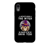 Never Mind The Witch Beware of Shih Tzu Dog Halloween Coque pour iPhone XR