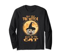 Never Mind The Witch Beware of The Cat Halloween Costume Manche Longue