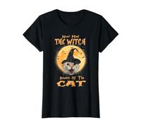 Never Mind The Witch Beware of The Cat Halloween Costume T-Shirt Graphique avec Valeur