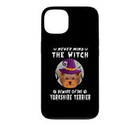 Never Mind The Witch Beware of Yorkshire Terrier Halloween Coque pour iPhone 13