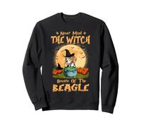 Never Mind The Witch Méfiez-Vous du Chien Beagle Halloween Sweatshirt