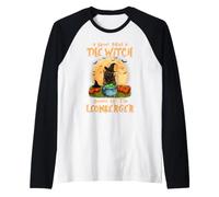 Never Mind The Witch Méfiez-Vous du Chien Léonberg Halloween Manche Raglan