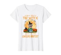 Never Mind The Witch Méfiez-Vous du Chien Mastiff Anglais T-Shirt Graphique avec Valeur