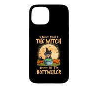 Never Mind The Witch Méfiez-Vous du Chien Rottweiler Coque pour iPhone 15
