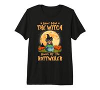 Never Mind The Witch Méfiez-Vous du Chien Rottweiler T-Shirt Haut de Gamme
