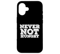 Never Not Hungry Retro Funny Food Love Hi Hungry I'm Dad Coque pour iPhone 16