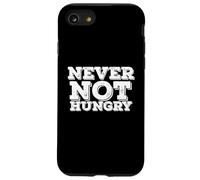 Never Not Hungry Retro Funny Food Love Hi Hungry I'm Dad Coque pour iPhone SE (2020) / 7/8