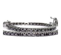 Never Say Never Bracelet classique avec diamants noirs en or blanc 18 carats - 83 diamants