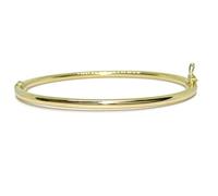 Never Say Never Bracelet rigide pour femme en or 18 carats de 62 mm de diamètre intérieur (mesure normale) et de 3 mm de large., Diámetro interior de 62.00mm, Or