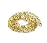 Never Say Never Chaîne en or 18 carats massif 60 cm 11,40 g maille forçat classique homme