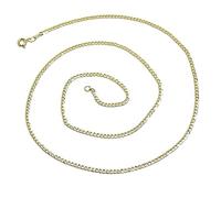 Never say Never Chaîne gourmette en or jaune 18 carats de 60 cm pour homme de 2 mm d'épaisseur et 4,00 g d'or de 18 carats