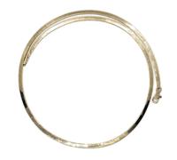 Never Say Never Collier en or 18 carats type Omega semi-rigide - 45 cm | Bijou pour femme