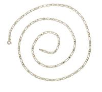 Never Say Never Collier unisexe en or 18 carats avec maillon combiné Bilbao Miroir