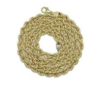 Never Say Never Cordon en or 18 carats Salomonique 7,5 mm et 60 cm - Bijou de 26,35 g avec grande présence