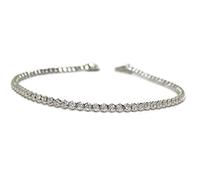 Never Say Never Superbe bracelet de 1,03 ct de diamants en or blanc 18 ct de 20 cm avec fermeture de sécurité. pour les femmes les plus impressionnantes.