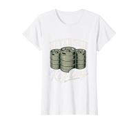 Never Skip Keg Day Funny College Drinking Frat Party Meme T-Shirt Graphique avec Valeur, Femme, Blanc, M
