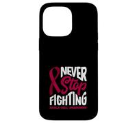 Never Stop Fighting Fickle Cell Awareness Coque pour iPhone 14 Pro Max