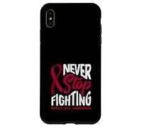 Never Stop Fighting Fickle Cell Awareness Coque pour iPhone XS Max