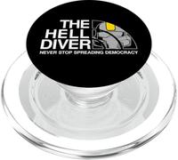 Never Stop Spreading Democracy Divers For Freedom Hell Game PopSockets PopGrip pour MagSafe