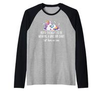 Never Thought I'd Be Wearing a Unicorn Shirt But Here We are Manche Raglan