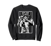 Never Trust The Living Dead Goth Skull Astronaute Sweatshirt