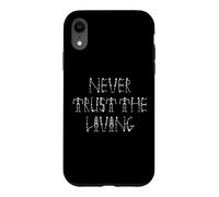 Never Trust The Living Goth Costume Squelette HOMMMES Enfant Coque pour iPhone XR